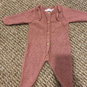 Cozy Knit Kids One Piece - Pink